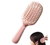 Untangling Brush for Thick Hair | Folding Accessory with Self-Cleaning for Hair, Massage Comb for Scalp | For Women Ladies Wives Mothers Home Salon Hotel Professionals