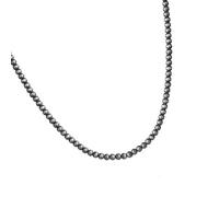UNTERING 1. Stylish Triple-Layer Matte Black Alloy Necklace For Formal & Everyday Outfits Jewelry Black Brushed Necklace