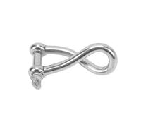 UNTERING 4/5/6/8/10/12mm Twisted Shackle Screw Pin Screw Pin Heavy Duty Stainless Steel Twist For Sailing Stainless Steel Shackle
