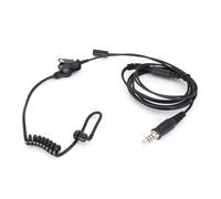 UNTERING 7.1mm Tacticals Telescopic Acoustic Air Tube Headset Heavy Duty Mic Headphone 7.1mm Plug For Radios Walkie-talkie Headphones With Mic