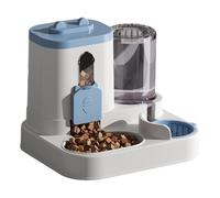 UNTERING Automatic Pet Food Water Dispenser Combo 2L Attraction Feeder Spill Siphon Mechanism Food Grade Bowl Set Automatic Weight Puss Supplier for Small Animals