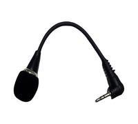 UNTERING Bendable 3.5mm Small External Mic Double Channel Auditory Input For Karaoke Live Broadcast Studio Metal Stereo Podcasting Mic