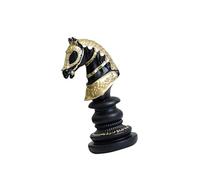 UNTERING Black/White Chess Statue King Horse Sculpture For Sophisticated Home And Office Decoration Classical Designing Study Room Decoration