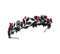UNTERING Bridal Hair Hoop Girl Birthday Party Elegant Pageant Woven Crystal Girl King Costume Headwear Halloween Hairband Edgy Fashion Headwear