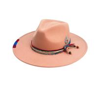 UNTERING Carnivals Performances Magicians Hat Autumn Adult Fedoras Festival For Adult Unisex Comfortable Felt Gentleman For Men Country Fedoras For Men