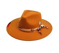 UNTERING Carnivals Performances Magicians Hat Autumn Adult Fedoras Festival For Adult Unisex Comfortable Felt Gentleman For Men Country Fedoras For Men