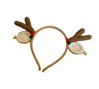 UNTERING Festival Theme Headband For Adult Kids Christmas Hairband Reindeer Hairhoop Holiday Celebrating Headdress Party Supply Festival Headwear