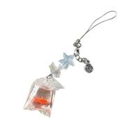 UNTERING Fruit Key Ornament Unique Hanging Decors Delicate Fish Pendant Key Adornment Stylish Bag Charm for Various Occasion Fashion Pendant