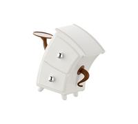 UNTERING Funny Leaning Desk Organizers PP Materials Spacious Home Office Accessory Bent Storage Box