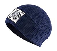 UNTERING Handwoven Hat Knitting Hats Fashion Warm Teenagers Girl Boy Solid Color Unisex Winter Windproof Thick Women for Winter for Fall Fashion Blue