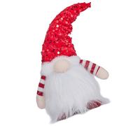 UNTERING Holiday Plush Handmade Decoration Storage Friendly Christmas Dwarf Doll With Light Fabric Home Office Festival Accent Festival Room Accessory