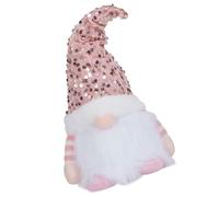 UNTERING Holiday Plush Handmade Decoration Storage Friendly Christmas Dwarf Doll With Light Fabric Home Office Festival Accent Festival Room Accessory
