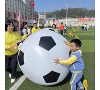 UNTERING Inflatable Sports Ball Outdoor Training Football Children Soccer Multicolor For Beach Activity Safe Inflatable Beach