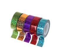 UNTERING Masking Tape Rainbow Arts Home Office Decor Vibrant Writable Easy Tear No Residue Tape Packaging Refills For Dispenser
