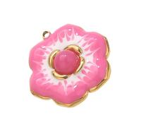 UNTERING Nature Inspired Blossom Pendant Craft Charm For Handmade Jewelry Accessories And Gifts Stainless Steel Flower Pendant