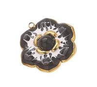 UNTERING Nature Inspired Blossom Pendant Craft Charm For Handmade Jewelry Accessories And Gifts Stainless Steel Flower Pendant