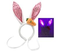 UNTERING Plush RabbitEar Easter Headband For Adult Kids Funny Ear Hairhoop Roleplay Costume Stage Hairband Holiday Headwear Ears Headband For Holiday