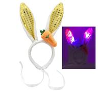 UNTERING Plush RabbitEar Easter Headband For Adult Kids Funny Ear Hairhoop Roleplay Costume Stage Hairband Holiday Headwear Ears Headband For Holiday
