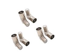 UNTERING Professional Right Angles F Female To Male Adapter Alloy Housing Metal Construction For Signals Transmission Threaded Adapter