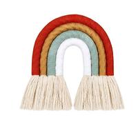 UNTERING Rainbow Wall Hanging Modern Home Hanging Embellishment Colorful Woven Kids Room Baby Dispenser Portable