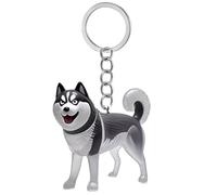 UNTERING Small Dog Shape Hair Collector Keyring Portable Cats Furs Storage Box Keychain Charm For Pet Lover Practical Accessories Pet Hair Storage Keychain Accessories