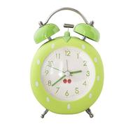 UNTERING Strawberry Shape Bedsides Alarm Clock Loud Twin Bells Quartzs Quiet Movement Night Light Bedroom Decors For Kids Adults Cute Strawberry Alarm Clock For Heavy Sleepers