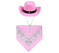 UNTERING Western Pet Caps Bandanas Collar For Cats And Dogs Cosplay Costume Hat Adjust Halloween Props Headpiece Cowboy Hat