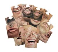 Untersetzer Party Face Mats 20-iger Set