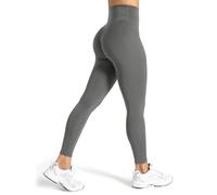 Unthewe High Waisted Butt Lifting Workout Gym Leggings for Women Buttery Soft Athletic Yoga Pants, #1 Dark Grey, S
