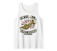 Until All Have Heard Christian Duty Trad Style Trumpet Lover Tank Top