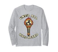 Until All Have Heard Christian Duty Trad Tattoo Style Globe Long Sleeve T-Shirt