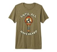 Until All Have Heard Christian Duty Trad Tattoo Style Globe Premium T-Shirt