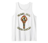 Until All Have Heard Christian Duty Trad Tattoo Style Globe Tank Top