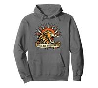 Until All Have Heard Christian Duty Trad Tattoo Style Lion Pullover Hoodie