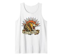 Until All Have Heard Christian Duty Trad Tattoo Style Lion Tank Top