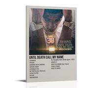 Until Death Call My Name YoungBoy Never Broke Again Poster Canvas Wall Art Modern Simple Style Suitable for Various Life Scenes Is Also A Great Birthday Gift Souvenir ChoiceFrame-style12x18inch(30x45c