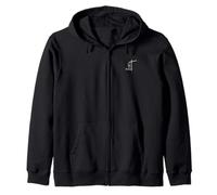 Until Everyone Heard | Minimalist Christian Cross Zip Hoodie