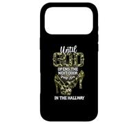 Until God Opens The Next Door Praise Him In The Hallway Case for iPhone 17 Pro Max