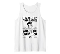 Until Someone Asks You What's The Camera for, Land Surveyor Tank Top