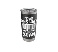 Until Someone Misses A Scan - Mailman Postman Mail Carrier Stainless Steel Insulated Tumbler