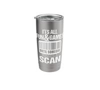Until Someone Misses A Scan - Mailman Postman Mail Carrier Stainless Steel Insulated Tumbler