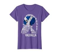 Until Valhalla, Skull Scottish Flag, Viking Scotland Patriot T-Shirt