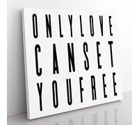 Untitled 1 Modern Typography Quote Canvas Wall Art Print Ready to Hang, Framed Picture for Living Room Bedroom Home Office Décor, 50x50 cm (20x20 Inch)