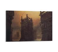 Untitled 3 - Zdzislaw Beksinski Poster (3) Canvas Wall Art Decorative Bedroom Modern Home Print Picture Artworks 08x12inch(20x30cm)