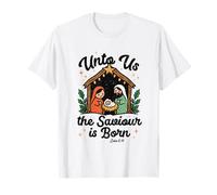 Unto Us The Survivor is Born Christian Christmas Faith Based T-Shirt