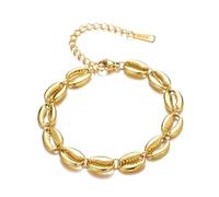 Untold Stories 18k Gold Plated Shell Beach Bracelet for Women, Summer Shell Boho bracelet Jewellery.
