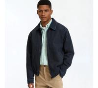 Untreated Denim Bomber Jacket Untreated Blue