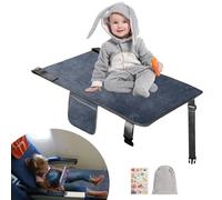 Untree Airplane Bed for Toddler, Soft Airplane Seat Extender for Kids, Baby Airplane Travel Essentials, Black
