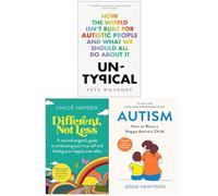 Untypical , Different Not Less & Autism How to Raise a happy autistic child 3 Books Collection Set