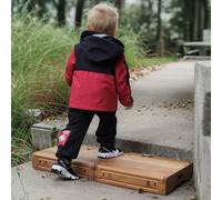 unununu Wooden Platform Step Stool for Adults&Senior.Stair Assist Indoor&Outdoor,Heavy Duty Sturdy Solid Wood Bedside Foot Stepper (Carbonized solid wood, 15.75" D x 31.5" W x 3.75" H)